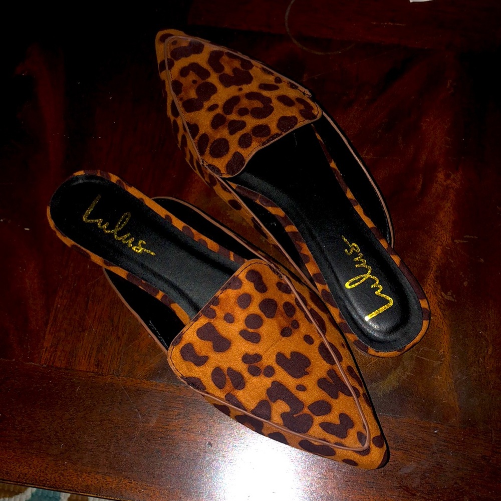 Lulus Leapord Mules